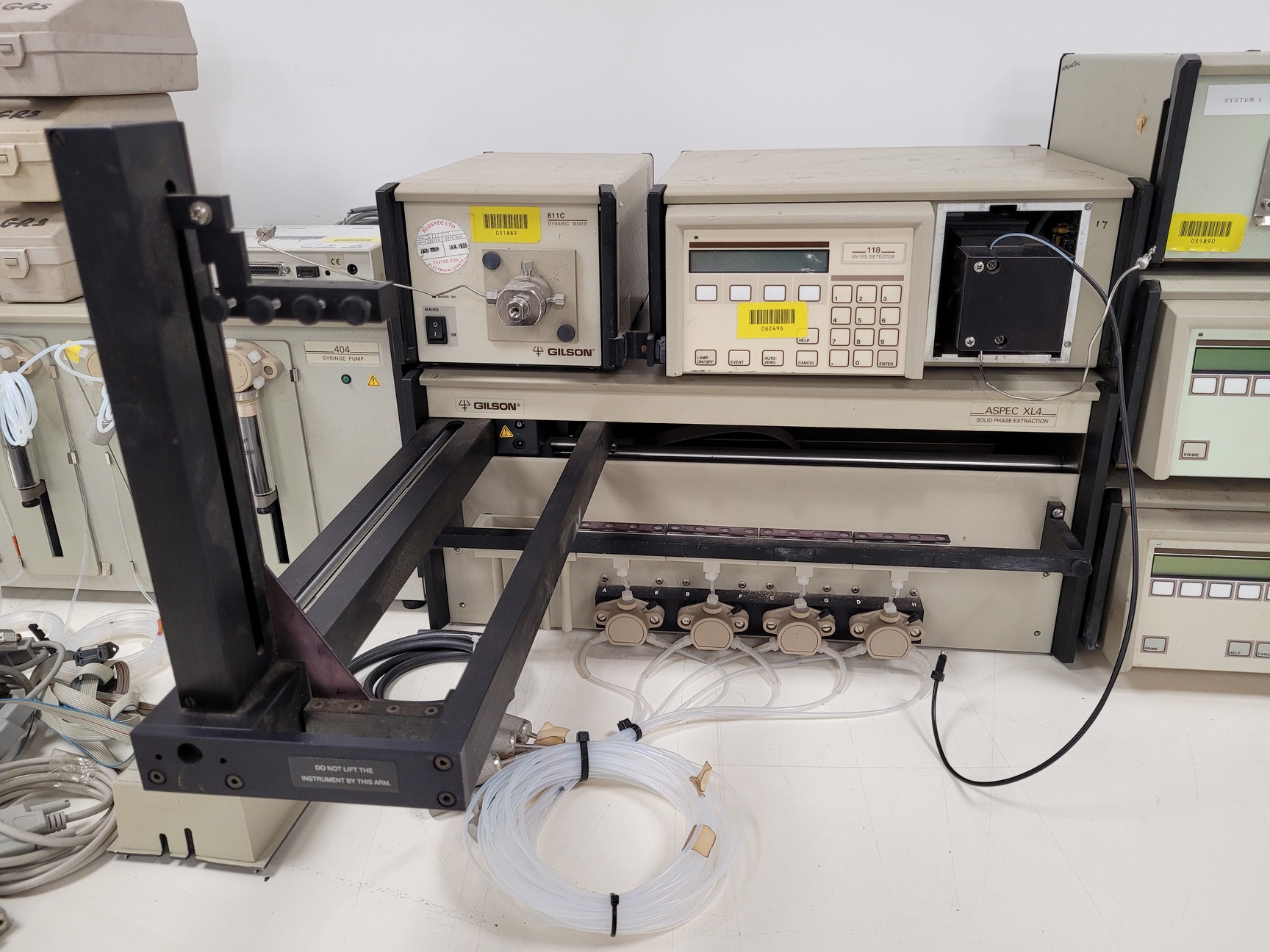 Image of Gilson Aspec XL4  HPLC System - 305 Pump, 805 Manometric Module, 811C Mixer Lab