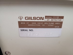 Thumbnail image of Lot of Gilson HPLC Units - 112 UV/VIS Detector, 115,  306 Pump Lab