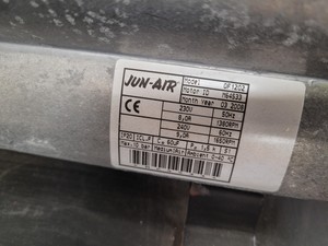 Thumbnail image of JUN-AIR Oil-Less Rocking Piston Air Compressor  Model - 2 x OF1202-150BD6