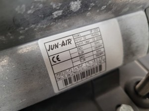 Thumbnail image of JUN-AIR Oil-Less Rocking Piston Air Compressor  Model - 2 x OF1202-150BD6