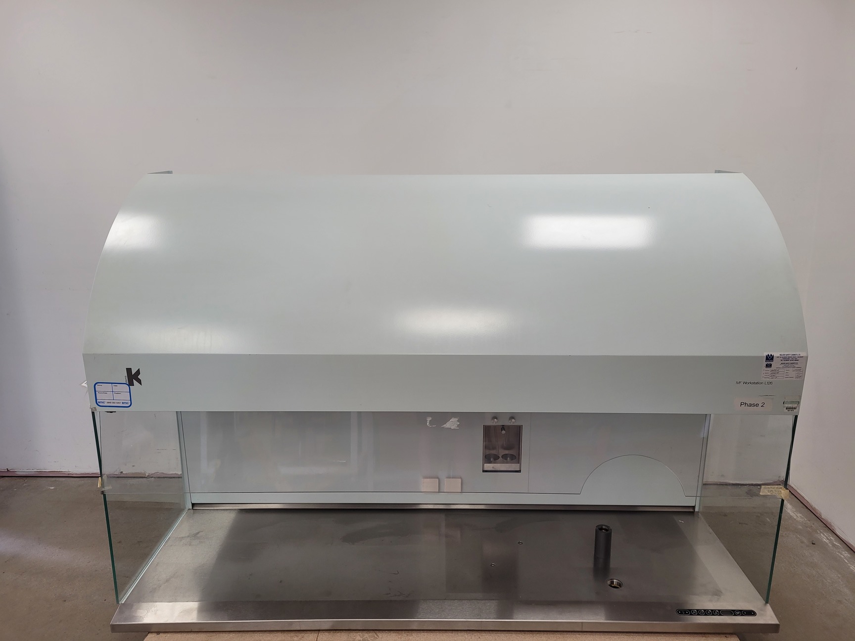Image of K Systems IVF Workstation Type - L126 Class 1 Cabinet Clean Air Lab