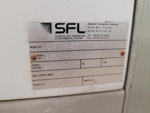 Thumbnail image of SFL Advanced High Temperature & Environmental Systems Unit  Model no. CU1023 Lab