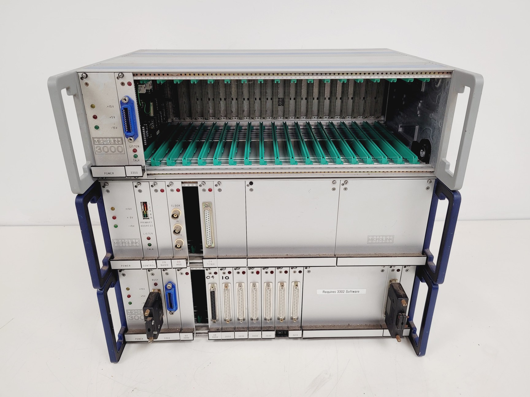 Image of 3 x Microlink Modular Rack Units - 3000 - For Measurement & Control Lab