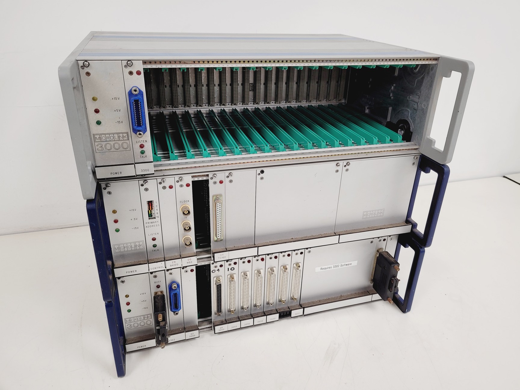 Image of 3 x Microlink Modular Rack Units - 3000 - For Measurement & Control Lab