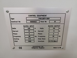 Thumbnail image of Converteam Hydro-Air MV3000 Power Converter  Type - PMVJ3071-3001