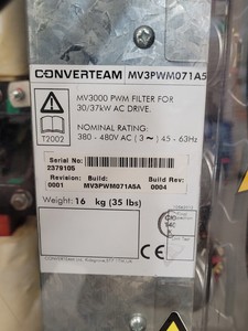 Thumbnail image of Converteam Hydro-Air MV3000 Power Converter  Type - PMVJ3071-3001