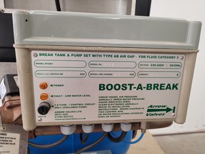 Thumbnail image of Boost-A- Break Break Tank & Pump Set with Type AB Air Gap BTABV 22S500 Lab