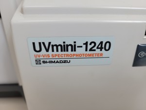 Thumbnail image of Shimadzu Camlab UV-VIS Spectrophotometer  UVmini-1240  Cat no. 206-24000-38 Lab