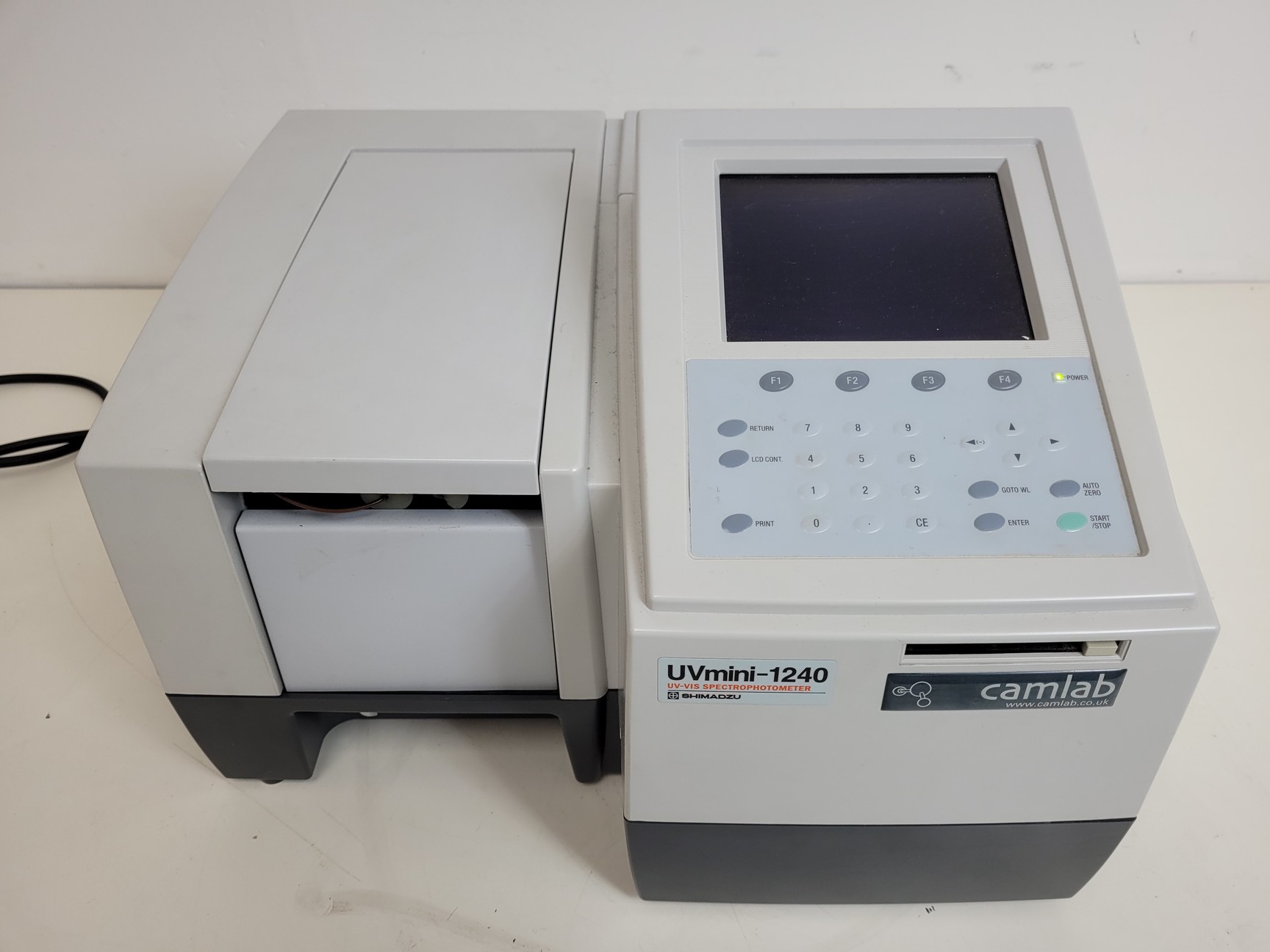Image of Shimadzu Camlab UV-VIS Spectrophotometer  UVmini-1240  Cat no. 206-24000-38 Lab