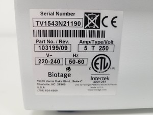 Thumbnail image of Biotage TurboVap LV Concentration Workstation Water Bath Lab