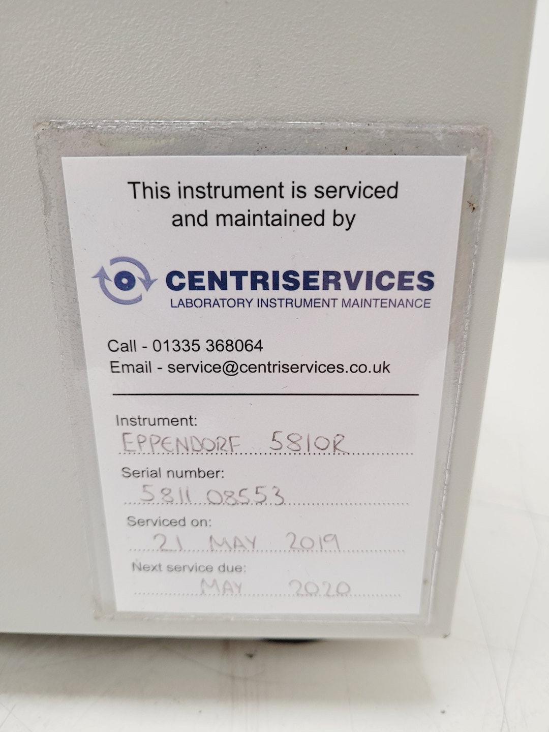 Image of Eppendorf 5810 R Refrigerated Laboratory Centrifuge w/ 4000rpm Rotor lab