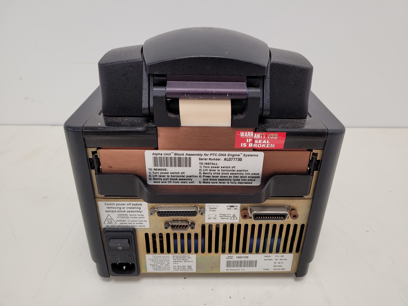 Image of MJ Research Peltier Thermal Cycler  Model - PTC-200 Lab