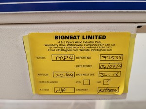 Thumbnail image of Bigneat Fume Cupboard  Model - Filtair 1004BC Lab