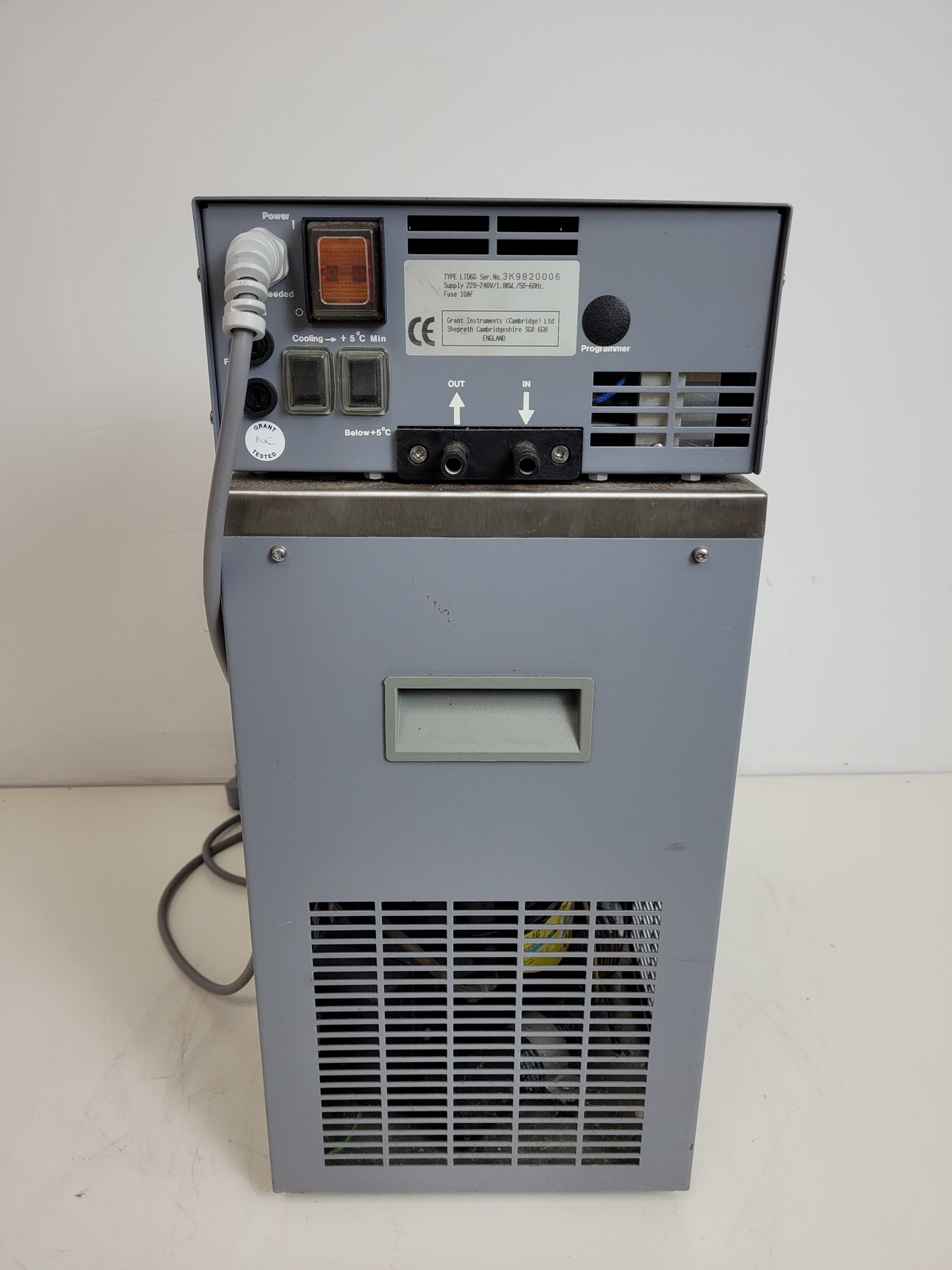 Image of Grant LTD6G Digital Recirculating Water Bath Lab Working - Faulty Display