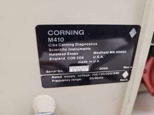 Thumbnail image of Corning 410 Flame Photometer with 850 Air Compressor & Manual Lab