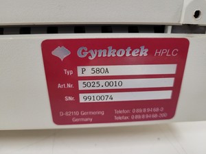 Thumbnail image of Gynkotek  P 580 A HPLC Pump & Dionex UVD 170S UV Detector System Lab 