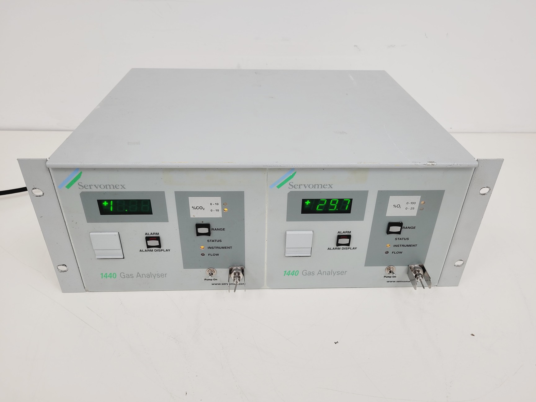 Image of Servomex 1440 Gas Analyser Double Twin Unit Lab