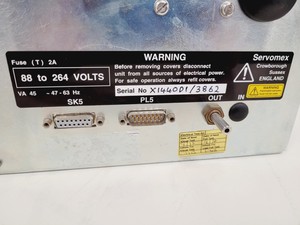 Thumbnail image of Servomex 1440 Gas Analyser Double Twin Unit Lab