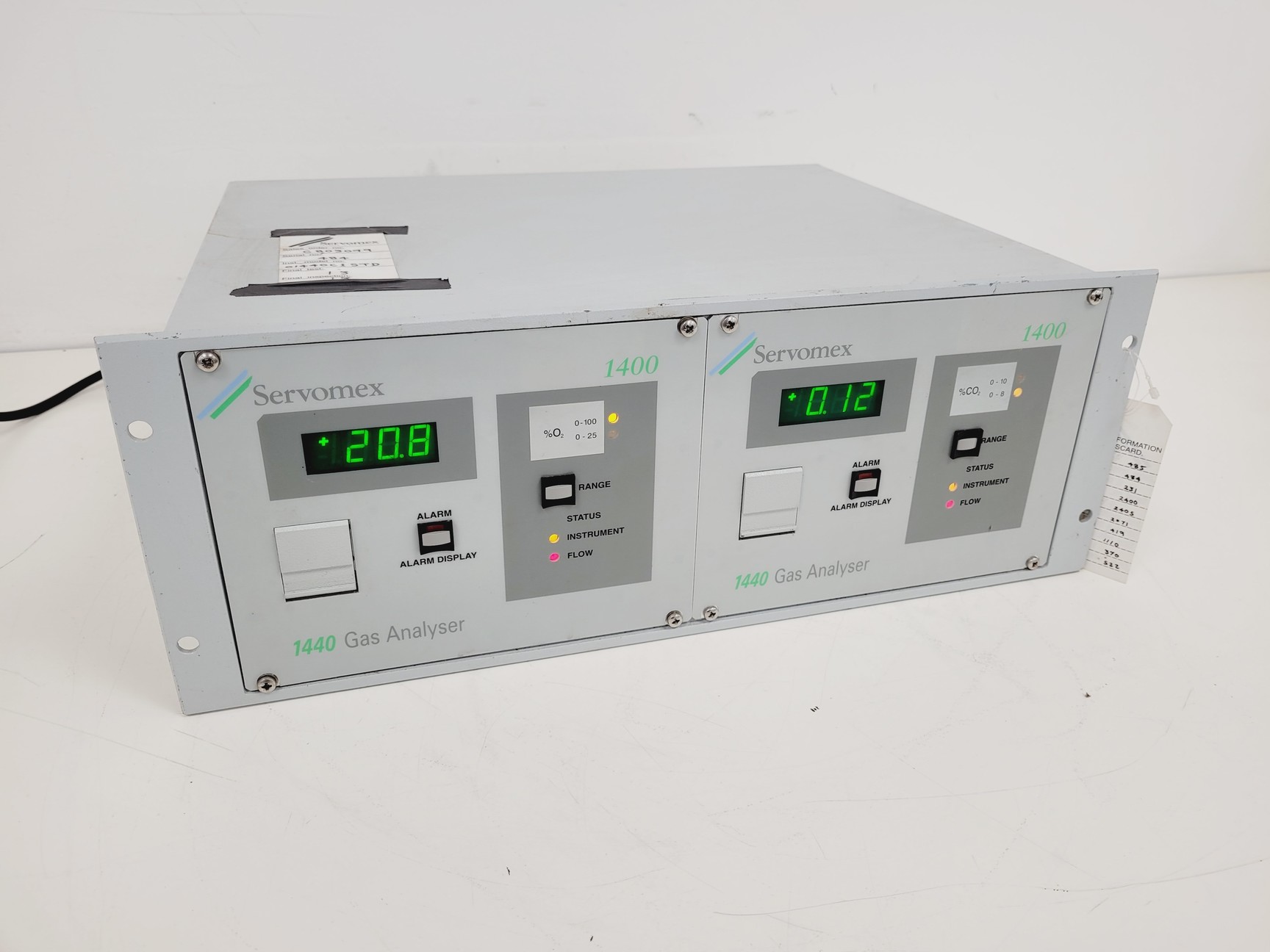 Image of Servomex 1440 Gas Analyser Twin Double Unit Lab