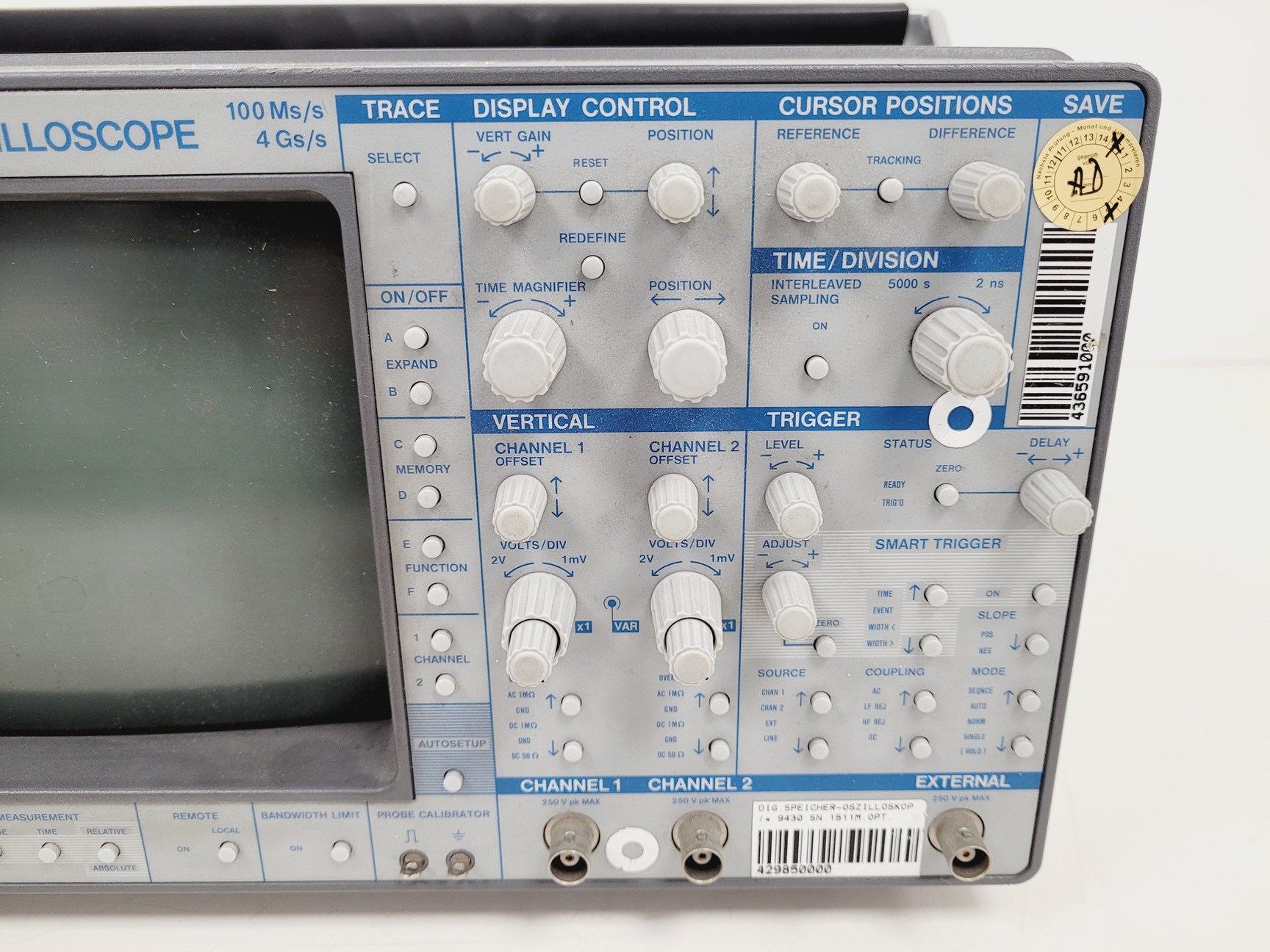 Image of LeCroy 9430 10 bit 150 MHz Oscilloscope Lab