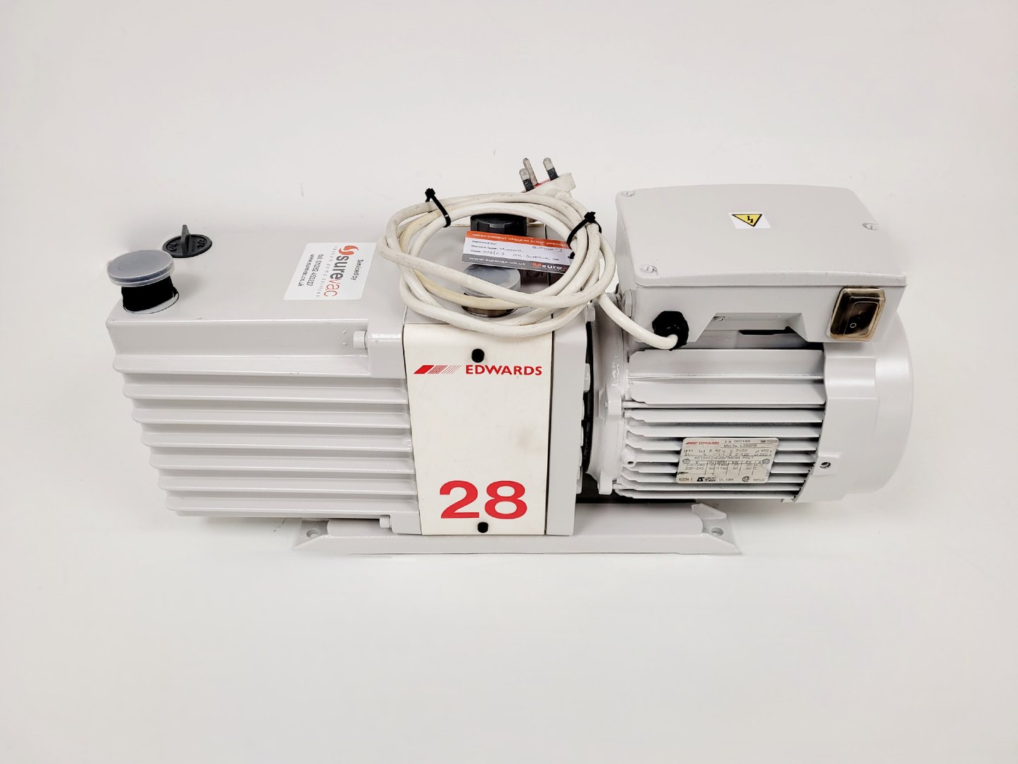 Image of Edwards 28 Two Stage Rotary Vane Vacuum Pump  Model - E2M28 Lab