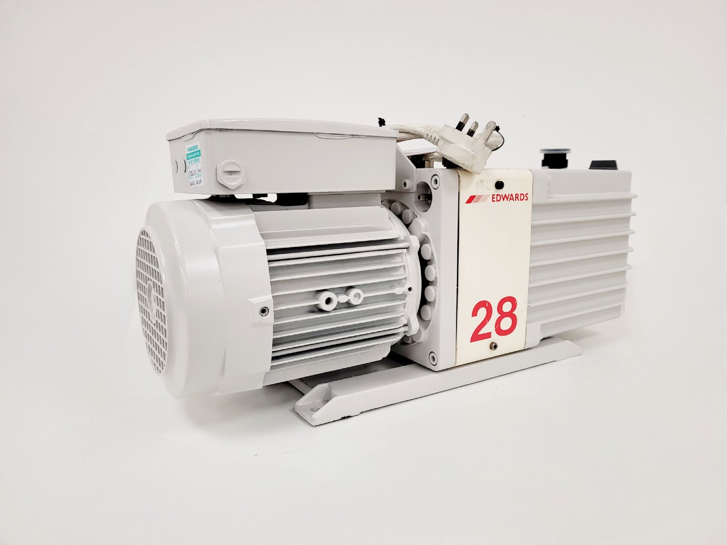 Image of Edwards 28 Two Stage Rotary Vane Vacuum Pump  Model - E2M28 Lab