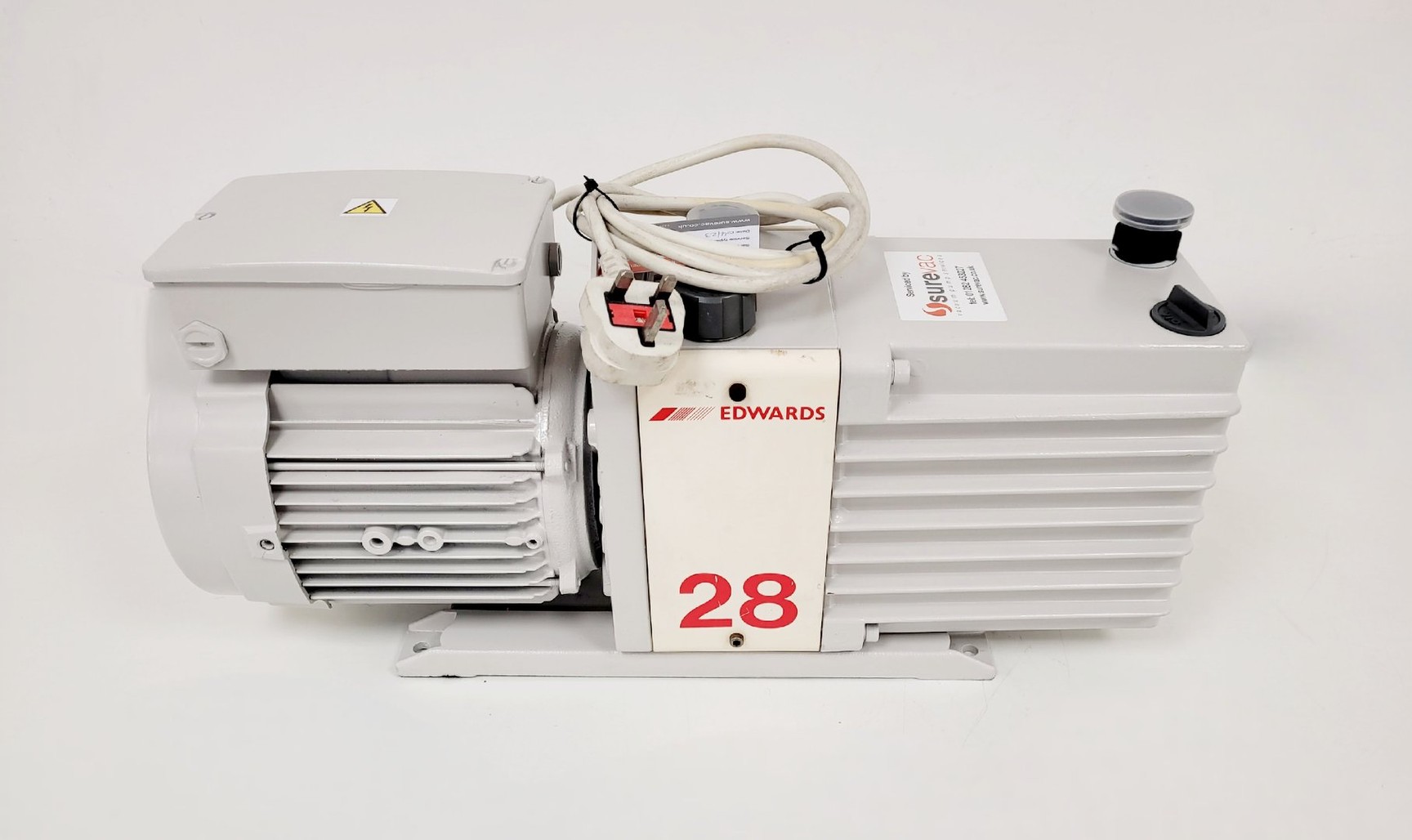 Image of Edwards 28 Two Stage Rotary Vane Vacuum Pump  Model - E2M28 Lab