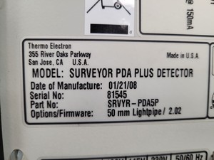 Thumbnail image of Thermo Scientific Surveyor HPLC System - PDA Detector, MS Pump & Autosampler Lab