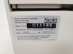 Thumbnail image of Nicolet Magna-IR 560 Spectrophotometer lab