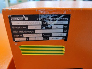 Thumbnail image of Lambda Physik Laser Type - EMG 201 MSC with Controller & PSU Lab