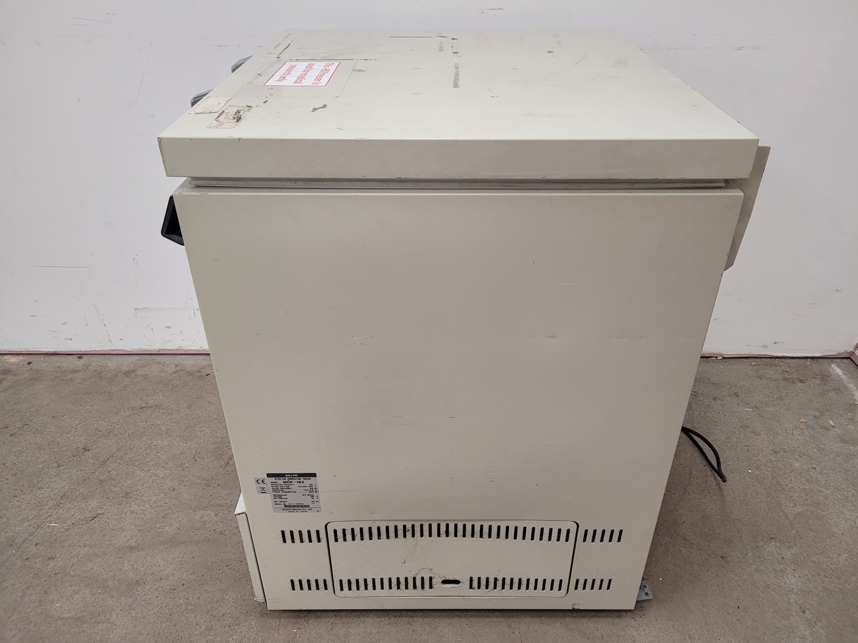 Image of Sanyo MDF-192 Ultra Low Temperature Freezer Lab - Spares/Repairs