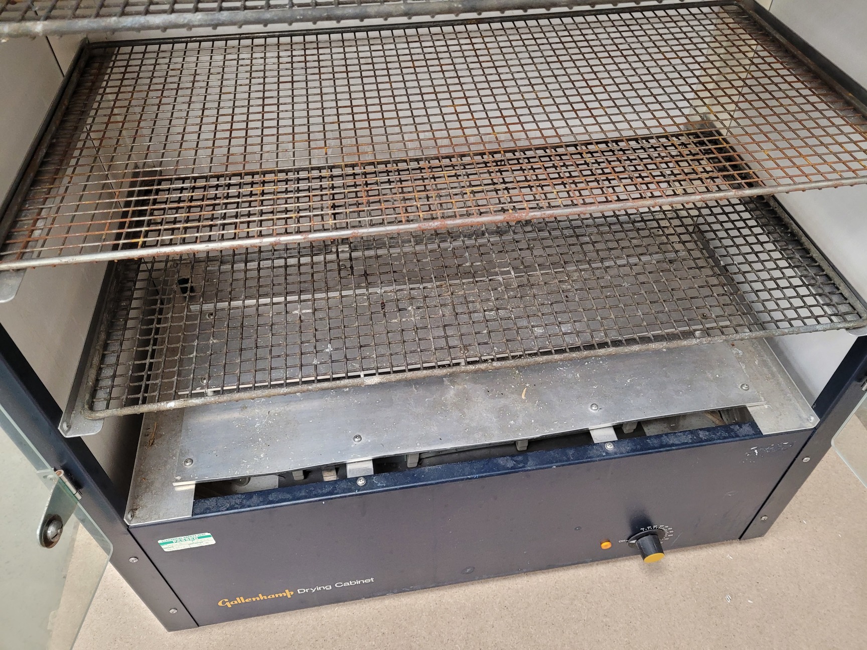 Image of Gallenkamp 200L Twin Door Drying Cabinet Cat no. OVL-220-010W with 5 Shelves Lab