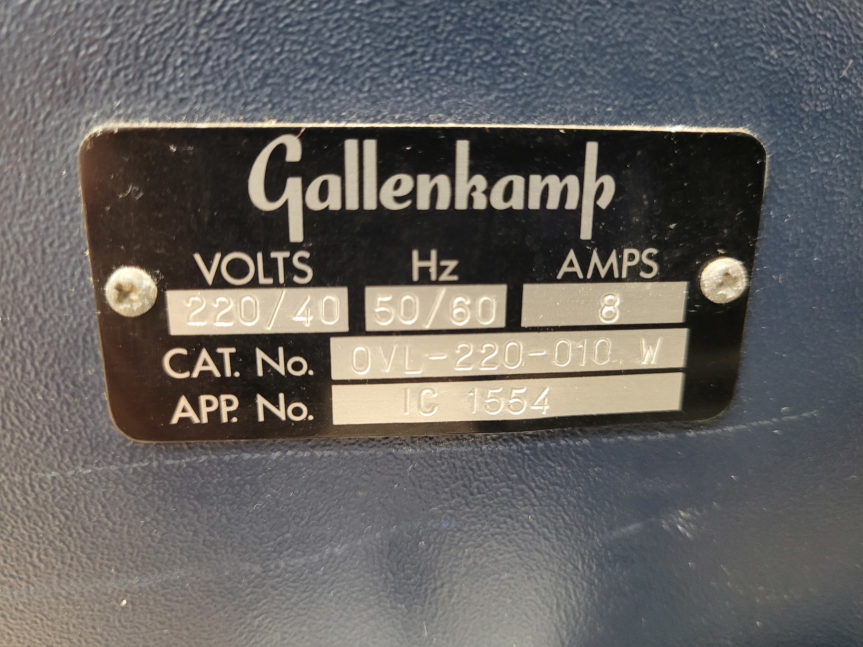 Image of Gallenkamp 200L Twin Door Drying Cabinet Cat no. OVL-220-010W with 5 Shelves Lab