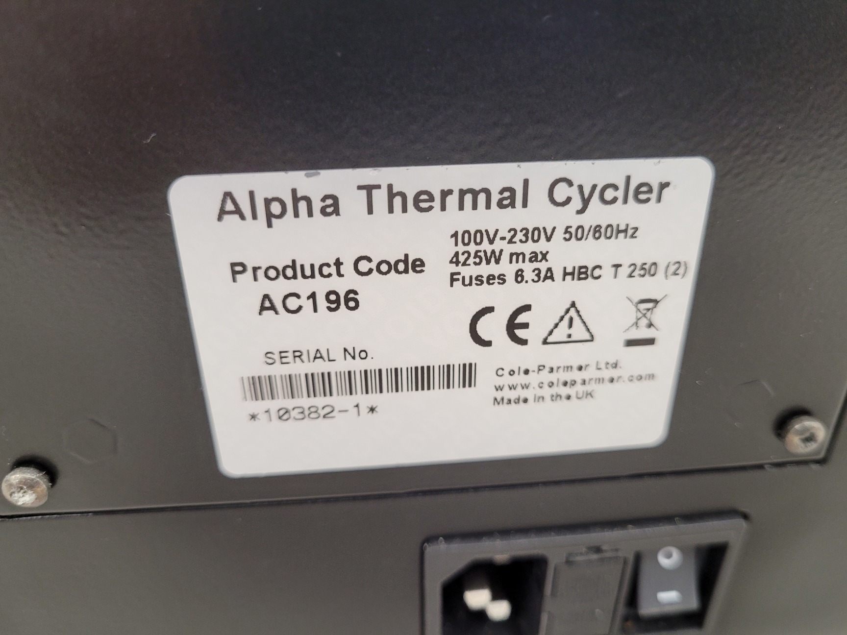 Image of PCR Max Alpha AC196 Thermal Cycler  - Spares/Repairs