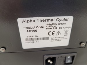 Thumbnail image of PCR Max Alpha AC196 Thermal Cycler  - Spares/Repairs