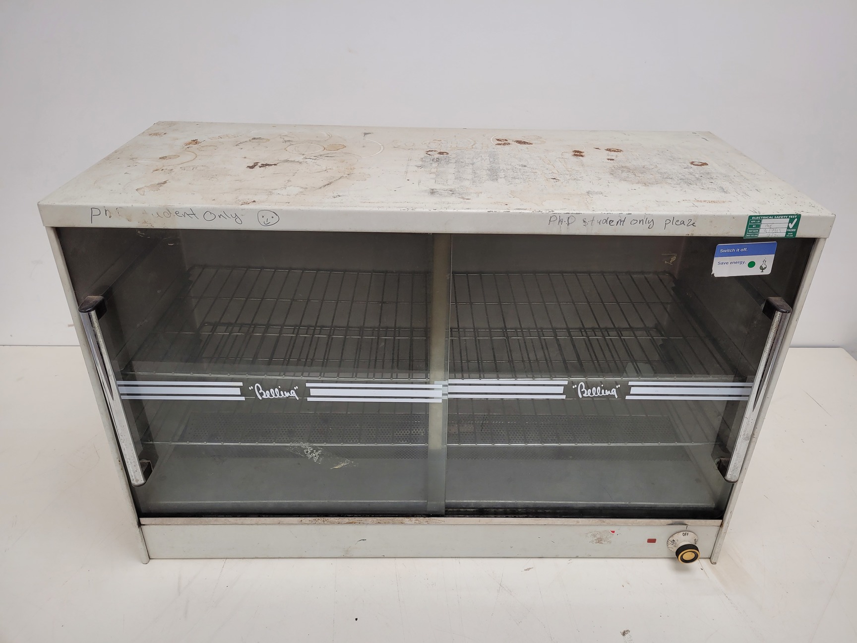Image of Belling Laboratory Glassware Drying Warming Cabinet Lab