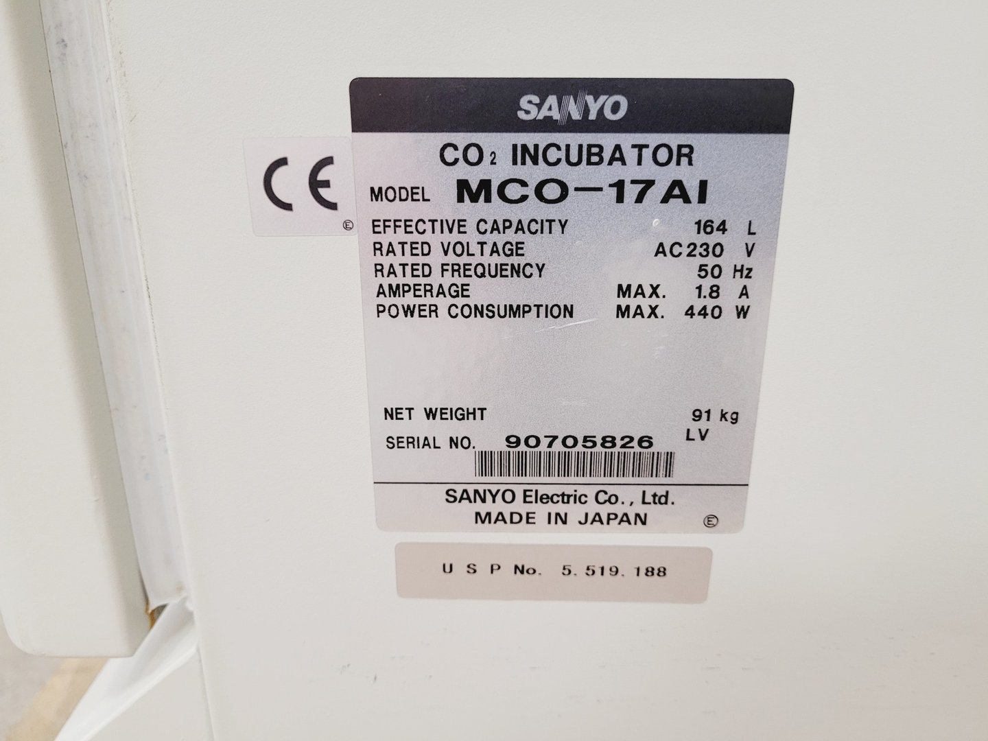 Image of Sanyo Laboratory CO2 Incubator Stack  Models - MCO-17AIC / MCO-17AI Lab