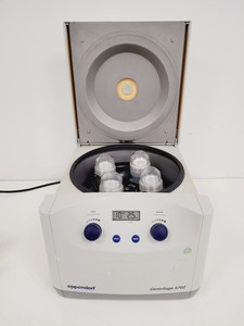 Thumbnail image of Eppendorf Benchtop Centrifuge - 5702 + 4400RPM 5702/R A-4-38 Bucket Rotor Lab