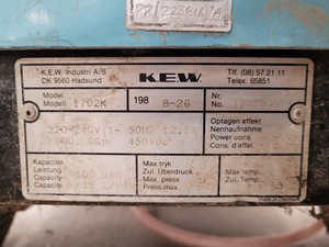 Thumbnail image of KEW Pressure Washer  Model - 1702K - Missing Cap