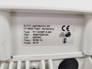 Thumbnail image of Buchi Rotovapor R-114  Type - R-114V29P B-480 Rotary Evaporator Lab