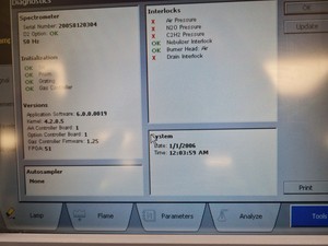 Thumbnail image of Perkin Elmer AAnalyst 200 Atomic Absorption Spectrometer