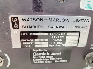 Thumbnail image of Camlab Watson - Marlow Peristaltic Pump  Type 501S 50