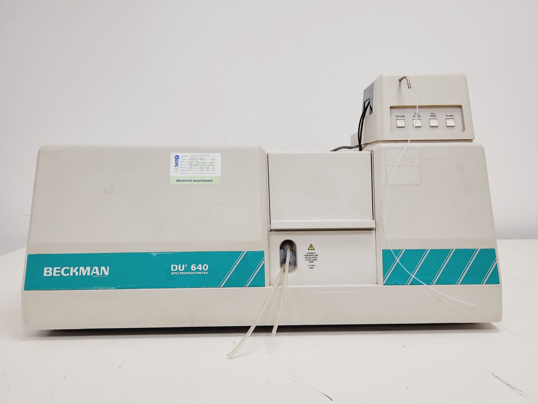 Image of Beckman DU 640 UV/VIS Spectrophotometer Lab