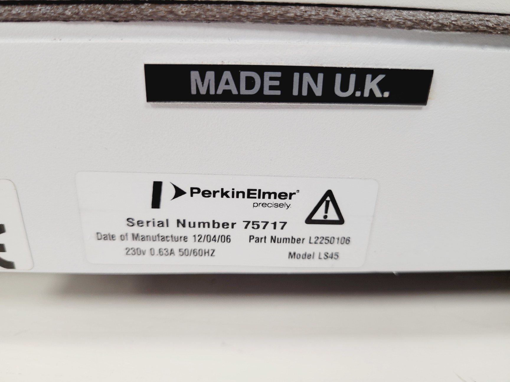 Image of Perkin Elmer Fluorescence Spectrometer  Model - LS 45 Lab