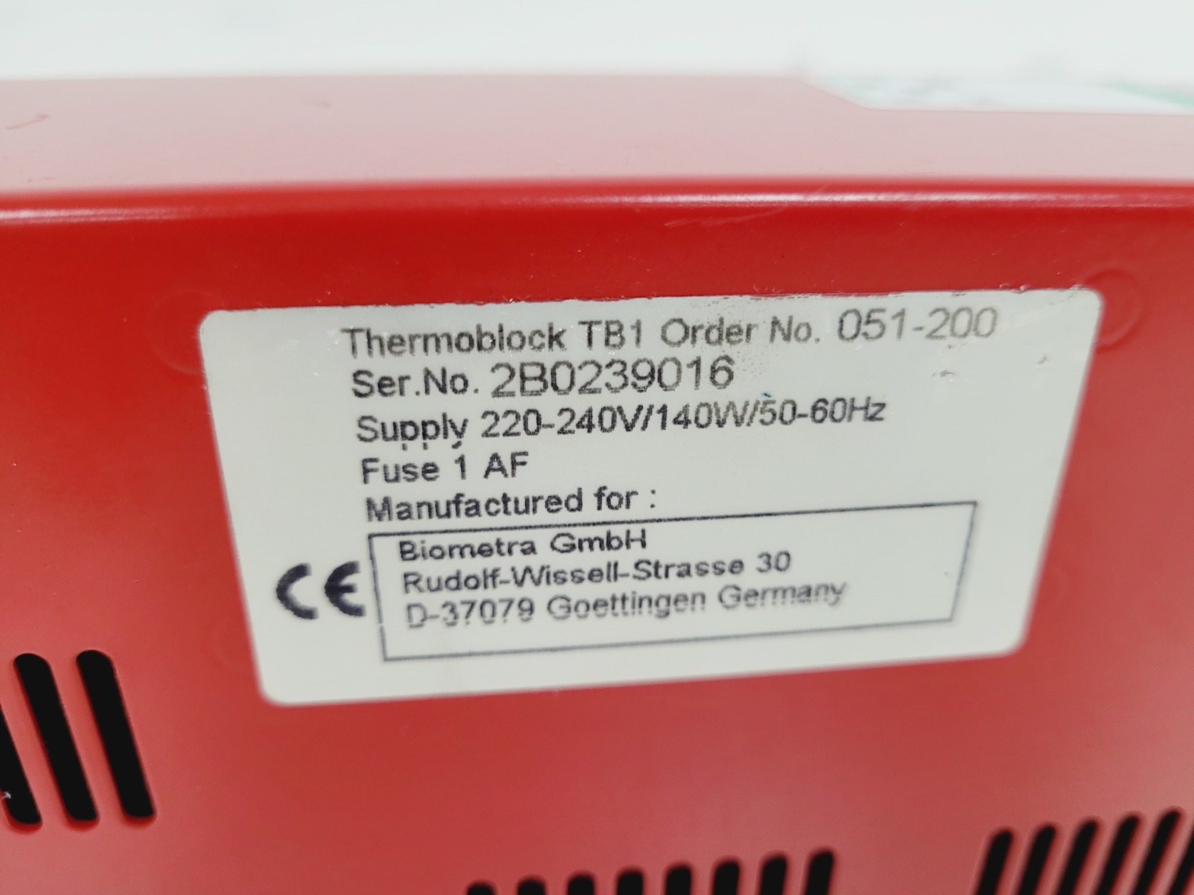 Image of Biometra Thermoblock  Model - TB1 Thermal Cycler Lab