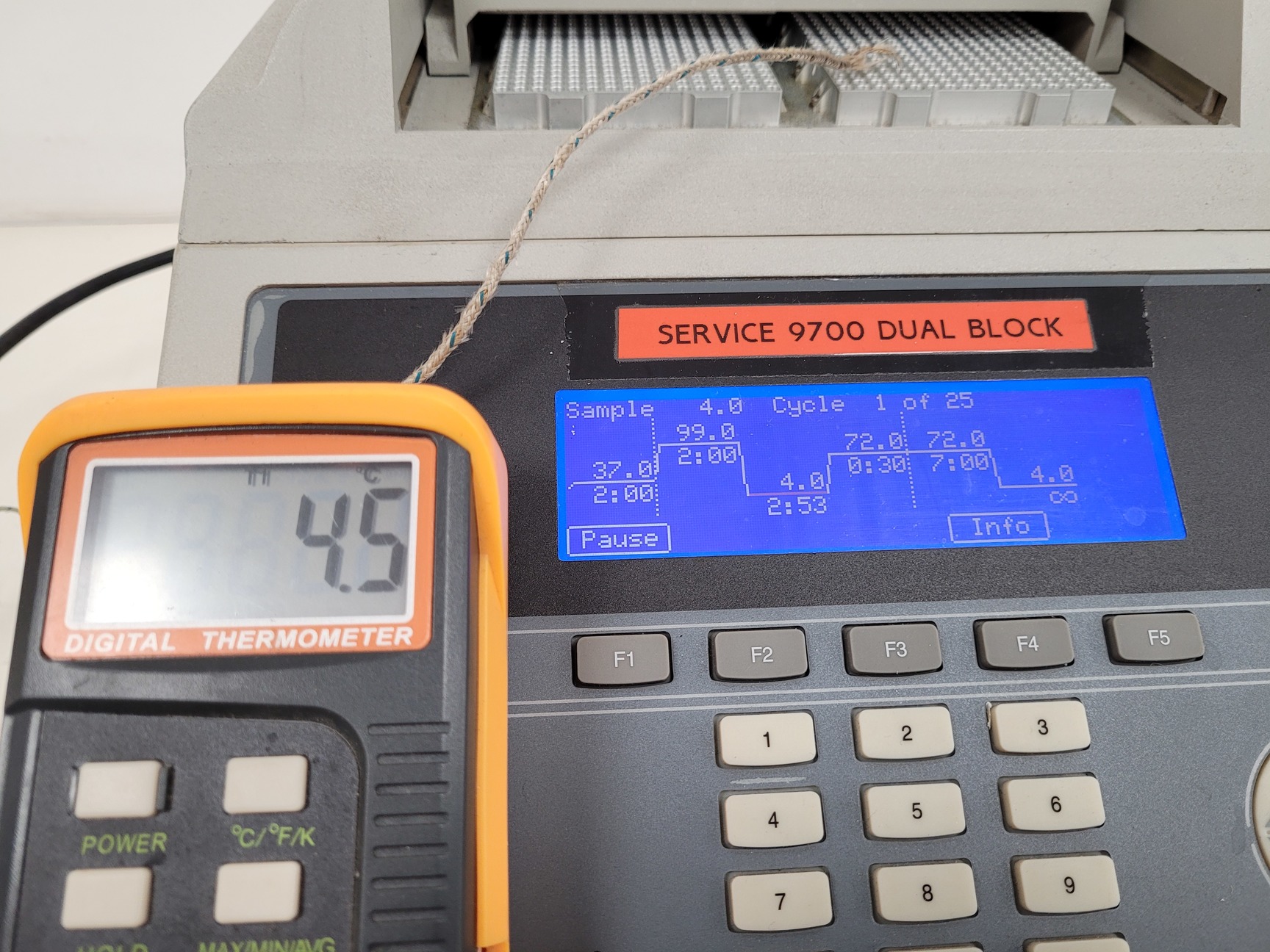 Image of Applied Biosystems GeneAmp PCR System 9700 Thermal Cycler with 2 x Blocks Lab