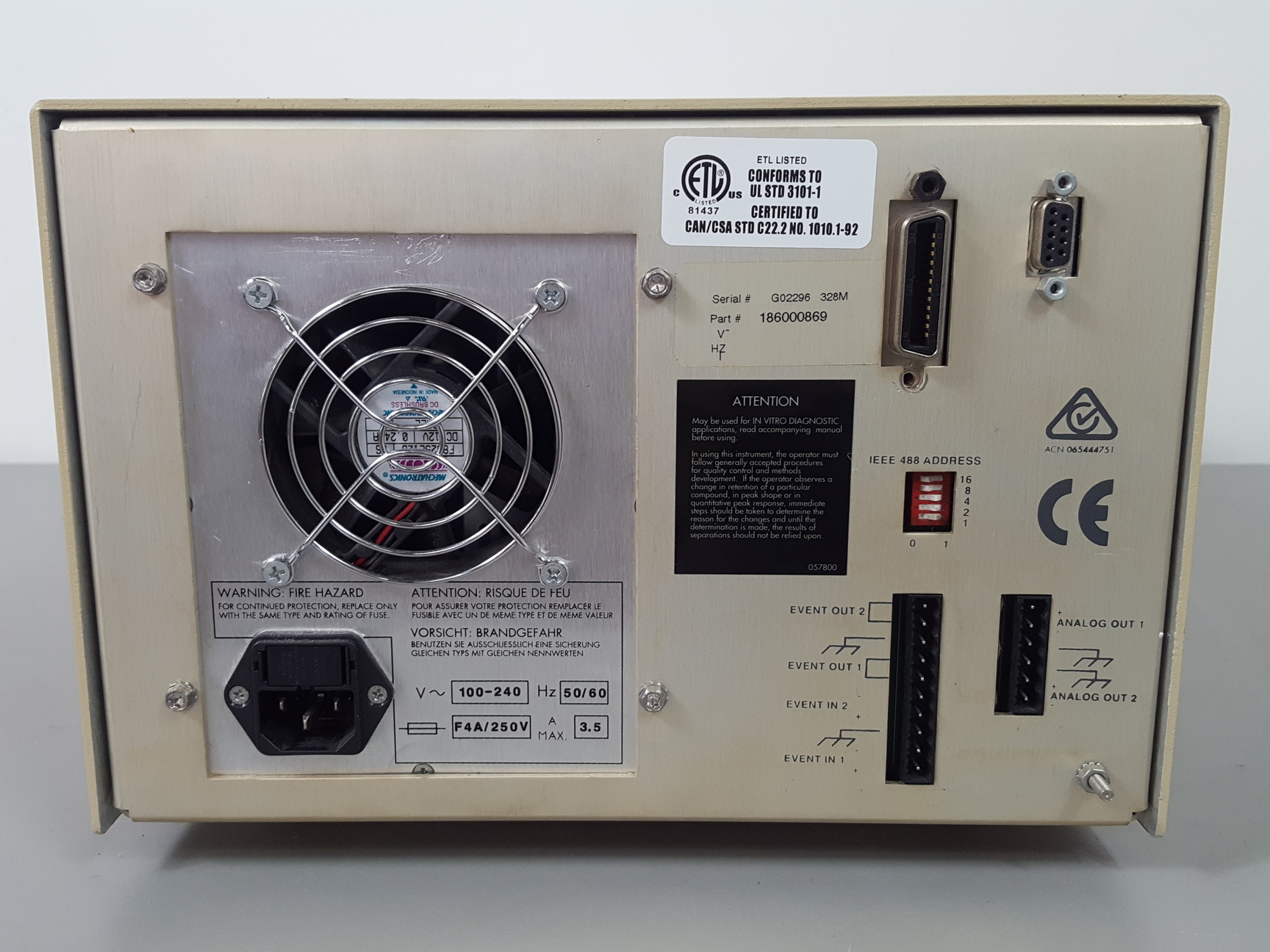 Image of Waters Photodiode Array Detector  Model 2996 Lab