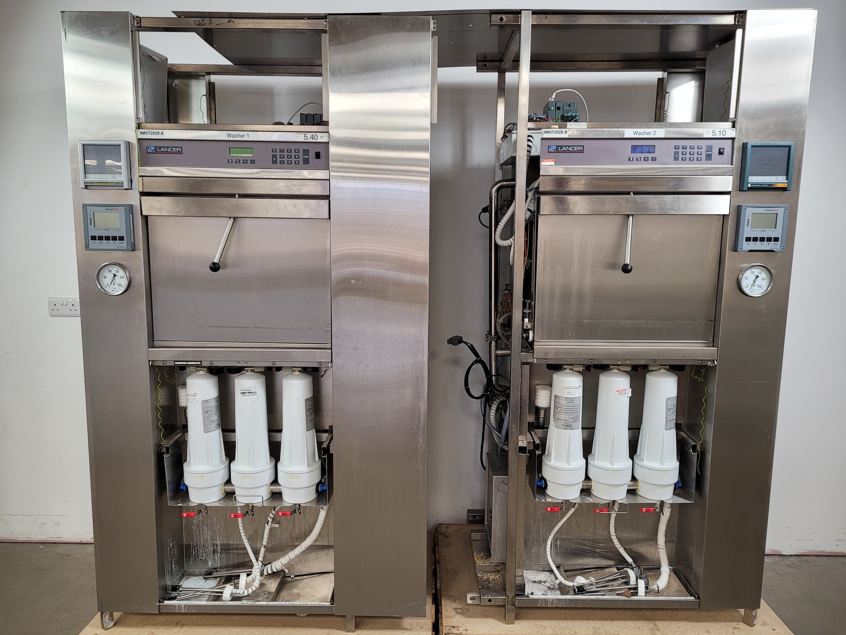 Image of Lancer FC4ASRDUDP Twin Laboratory Double Door Steriliser Unit / Lab Dishwasher