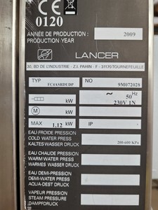Thumbnail image of Lancer FC4ASRDUDP Twin Laboratory Double Door Steriliser Unit / Lab Dishwasher