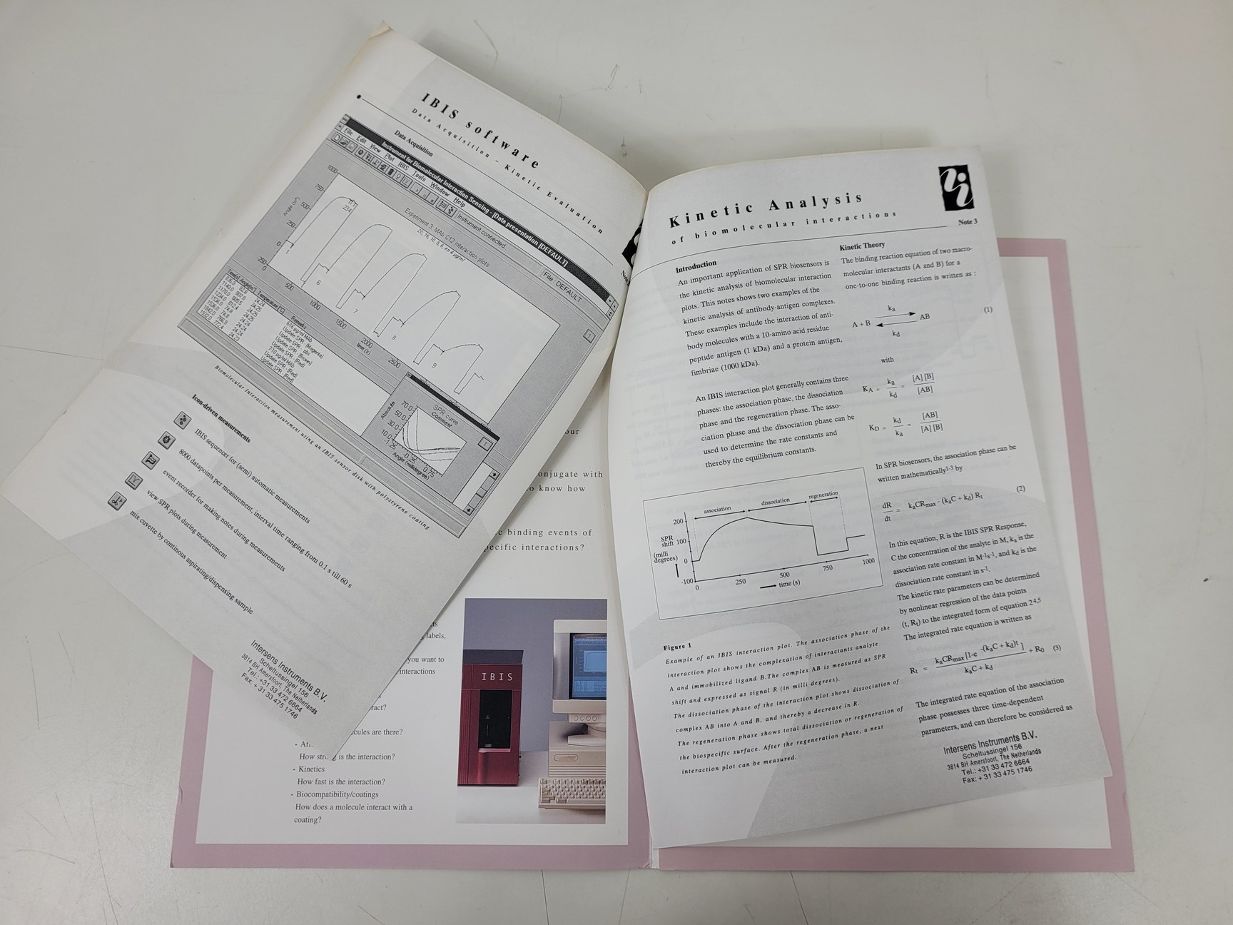 Image of Eco Chemie AutoLab SPR Biosensor Instrument with Accessories Lab